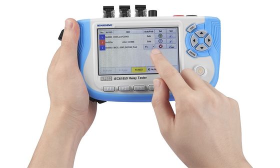 実時間モニターと置かれる手持ち型のデジタルKF932 IEC61850リレー テスト